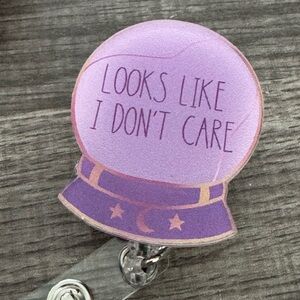 LOOKS LIKE I DONT CARE Retractable Badge Reel